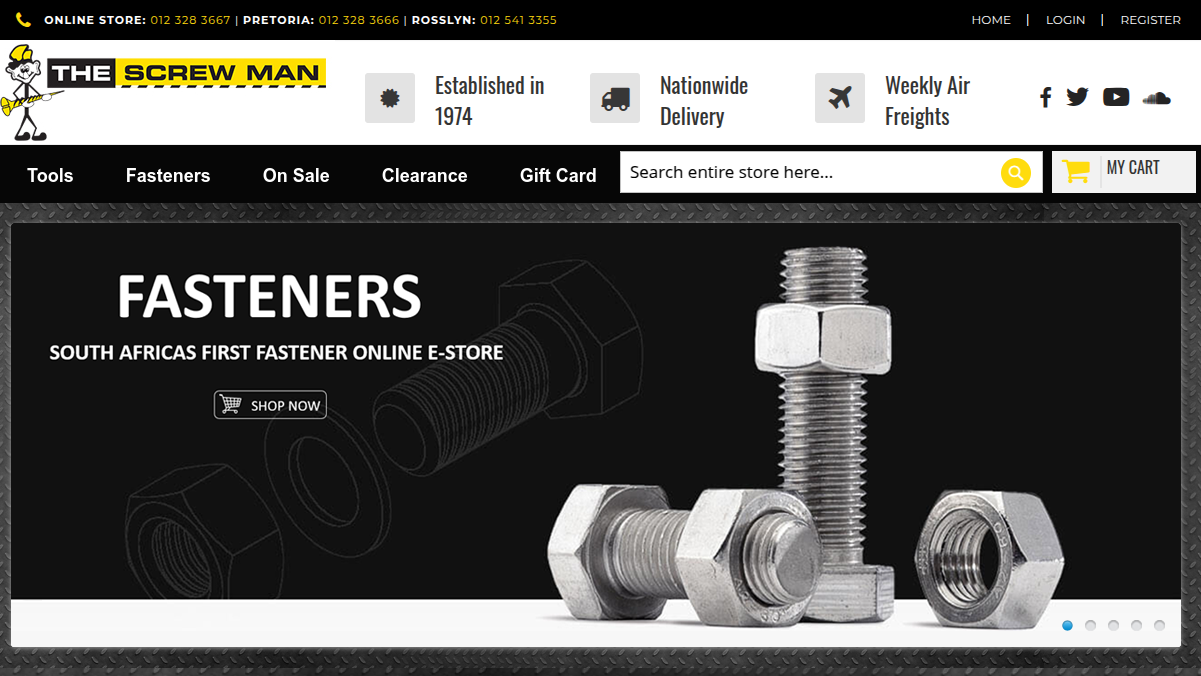 Screwman Magento 2 storefront